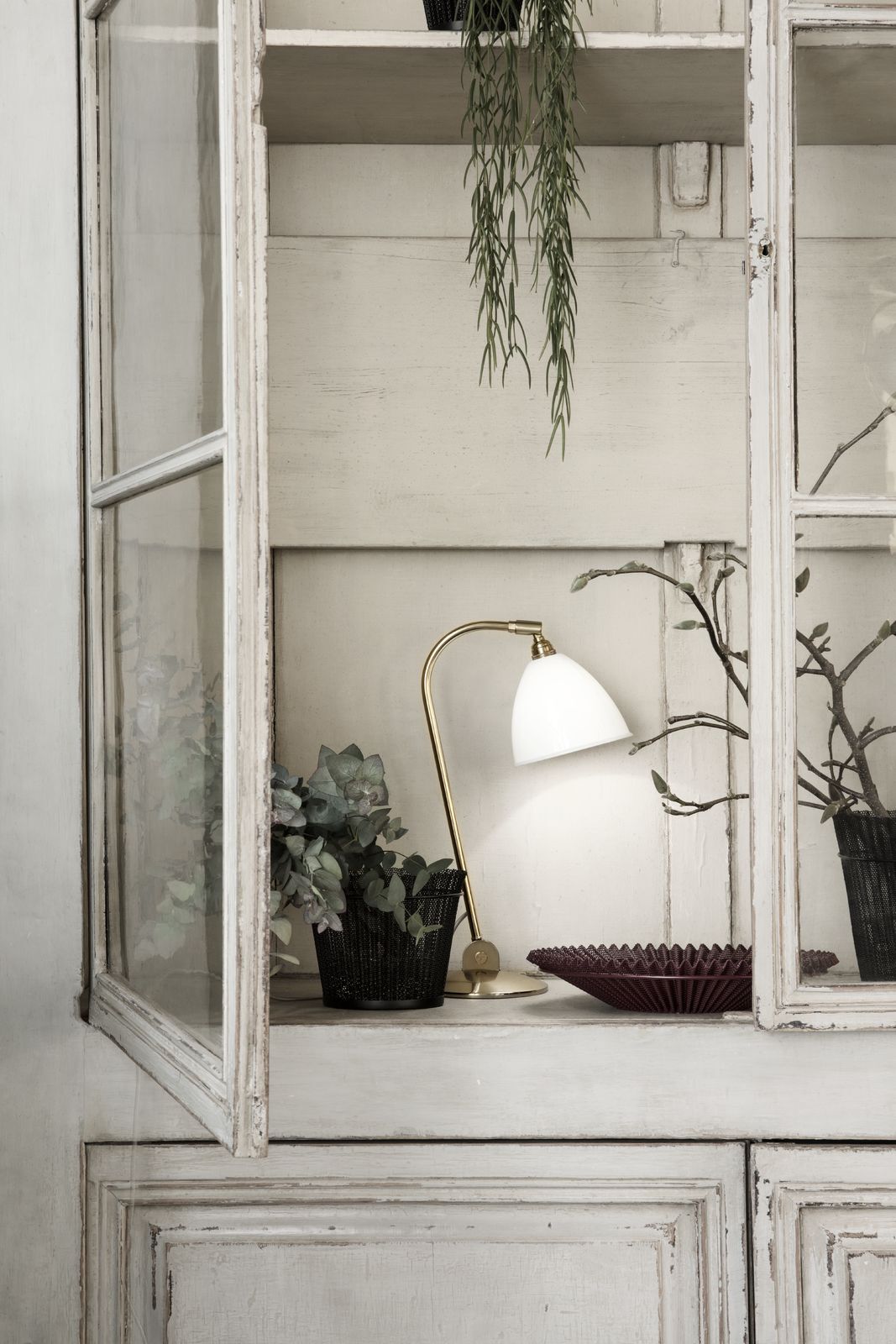 BL2 Table Lamp - &oslash;16 (Base: Chrome, Shade: Black Semi Matt)