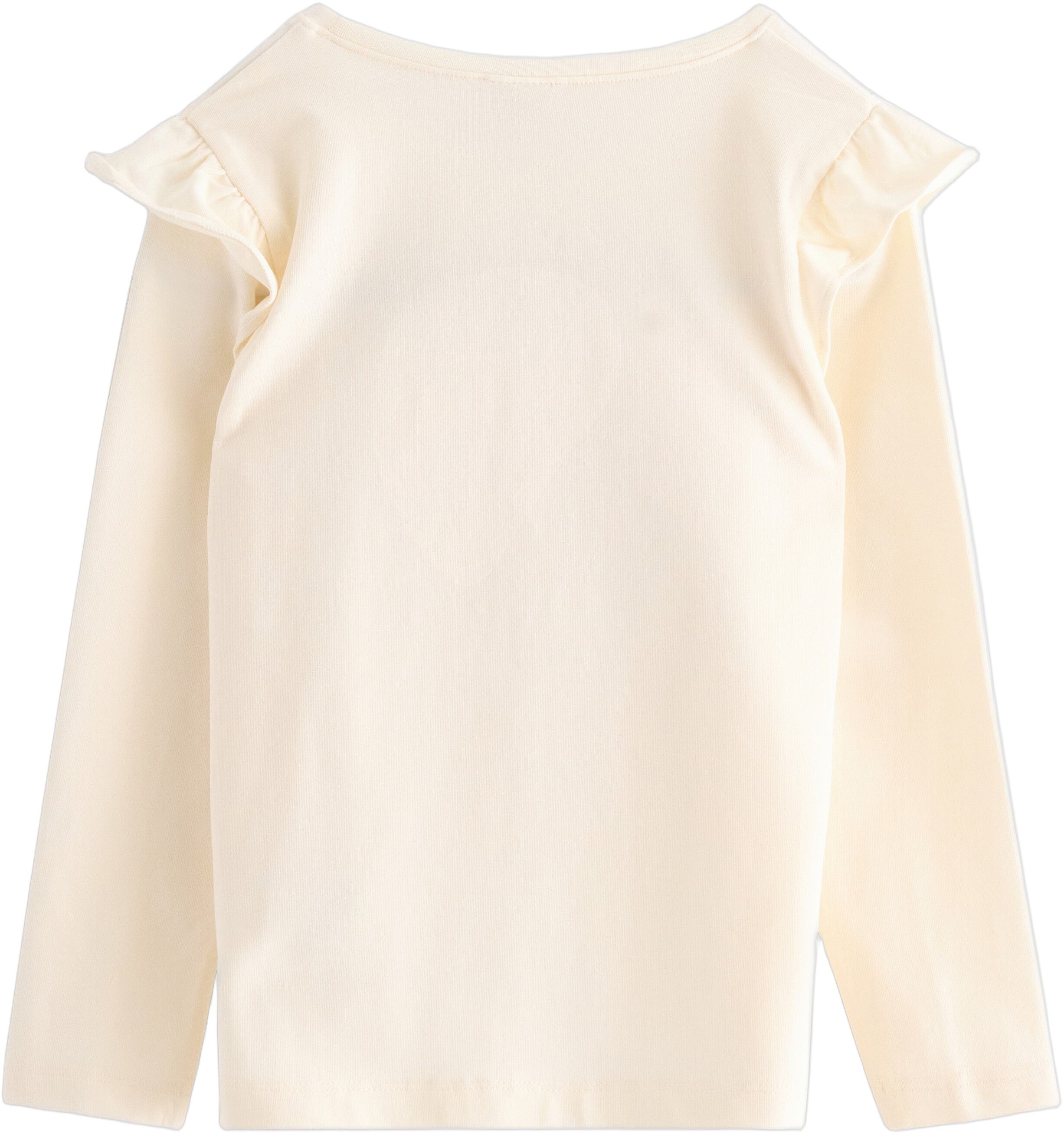 Long-sleeved top in soft cotton jer