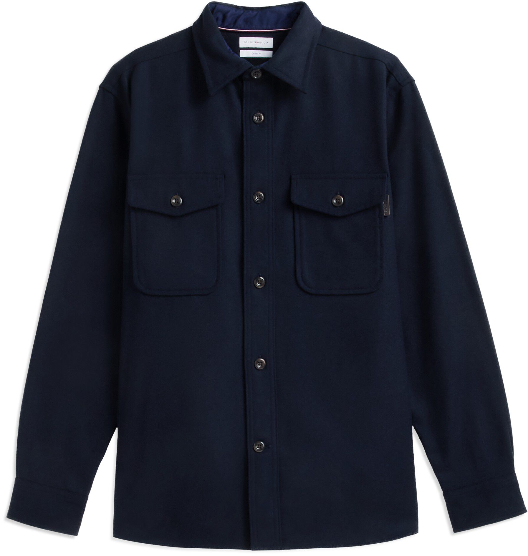 Relaxed Fit Wool Blend Shirt