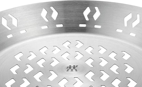 BBQ+ Grillkurv med håndtag Sølv Rund