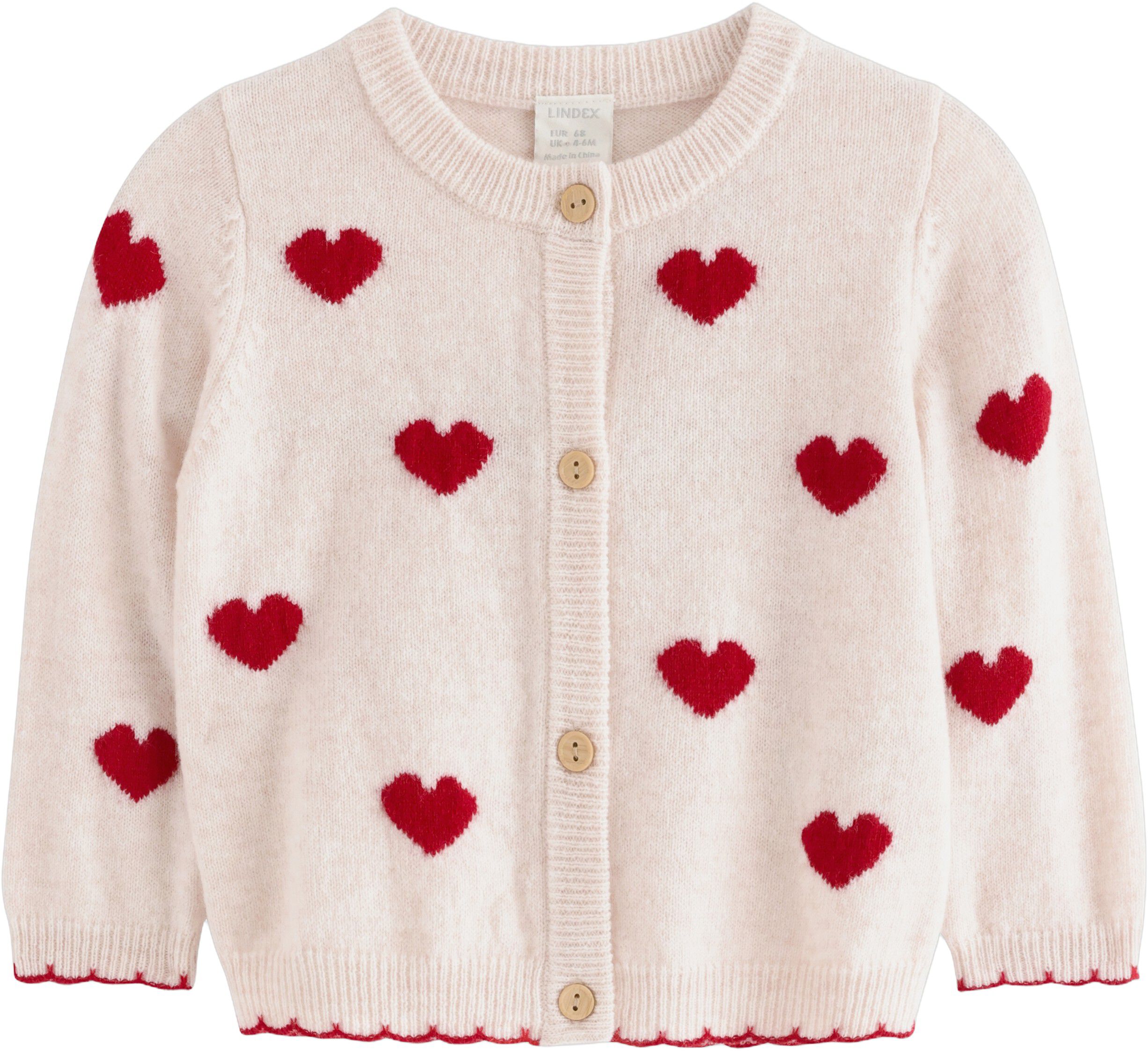 Cardigan Heart knit wool