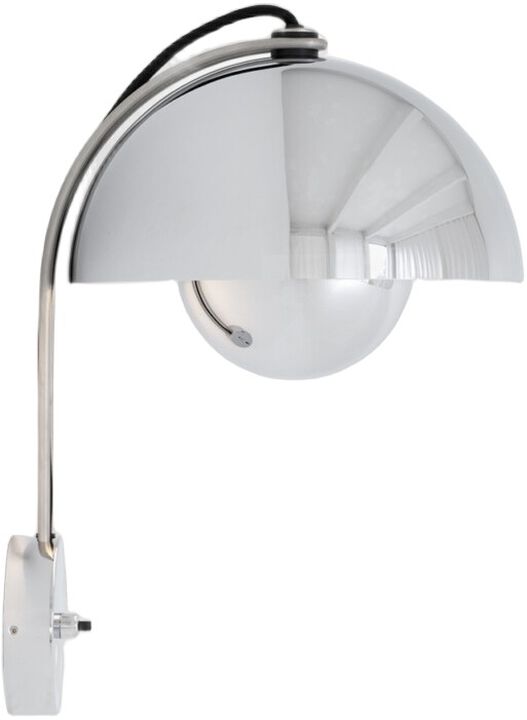 Flowerpot Wall Lamp VP8, Chrome-Plated