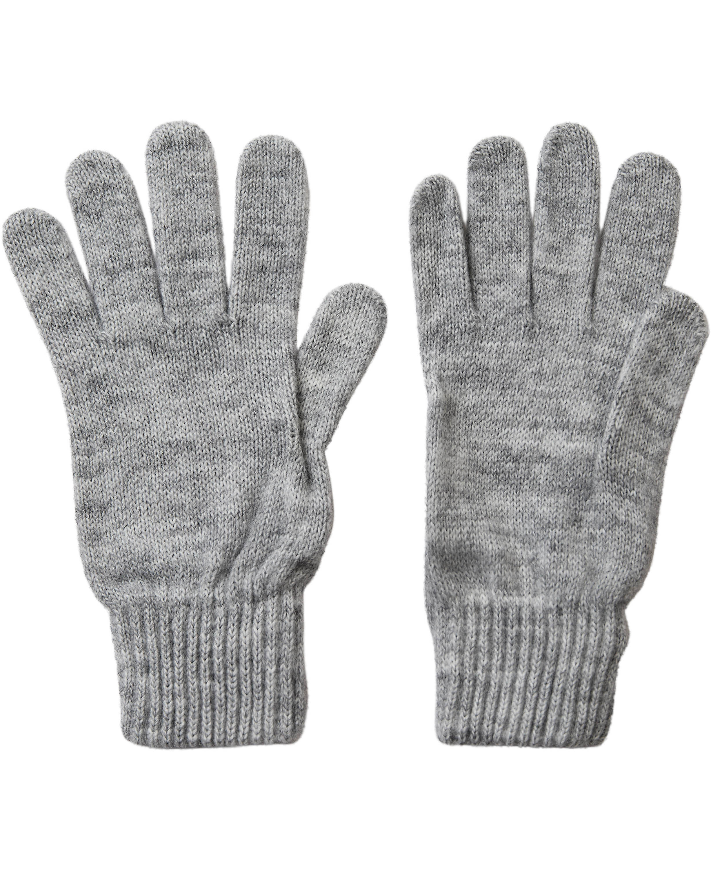 2 Pack Knitted Gloves Light Grey/Dark Grey