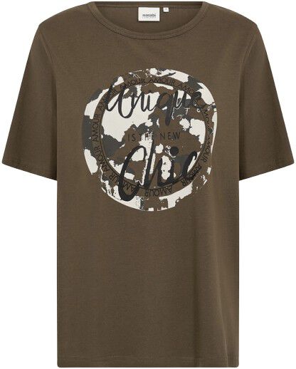 Curvy WA-HELENE 4 T-shirt M&oslash;rk brun
