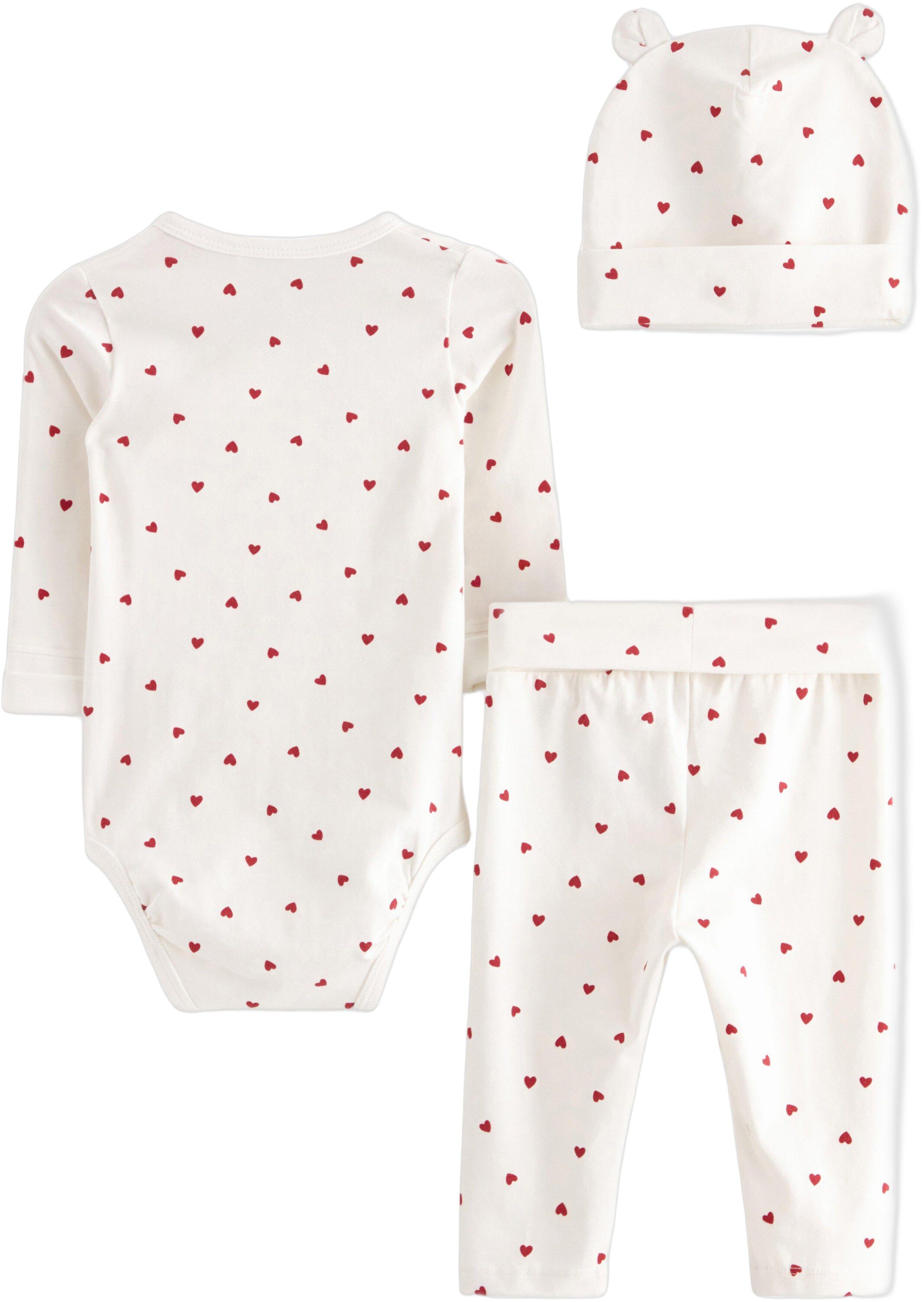 Matchande set i mjuk bomullstrik&aring; m