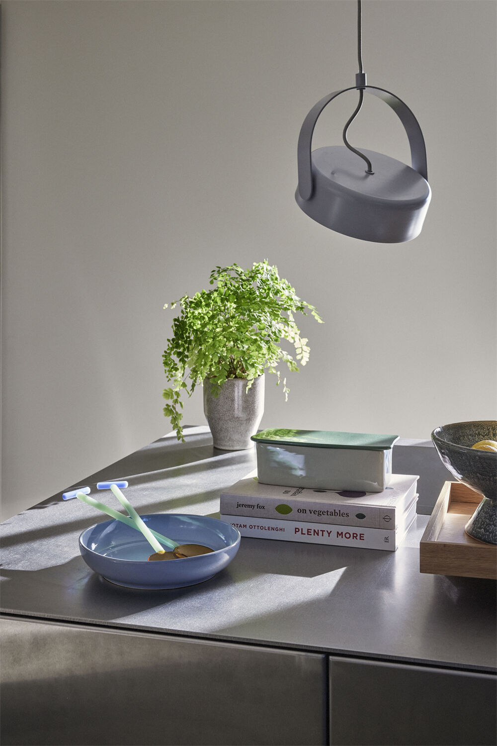 Amare Skrivebordsordner Small Sand/Gr&oslash;n