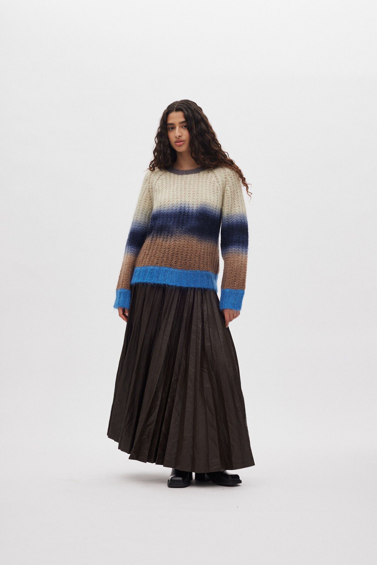Faded knit boxy sweater - Jasmin