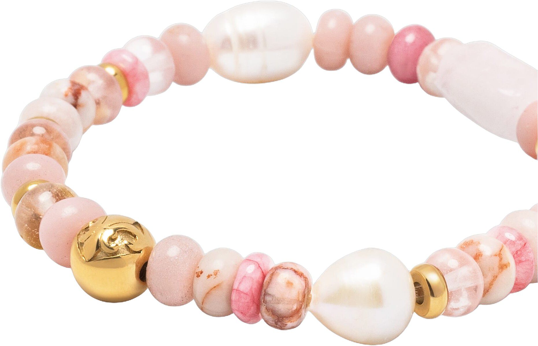 Women's Rose Pearl Wristband