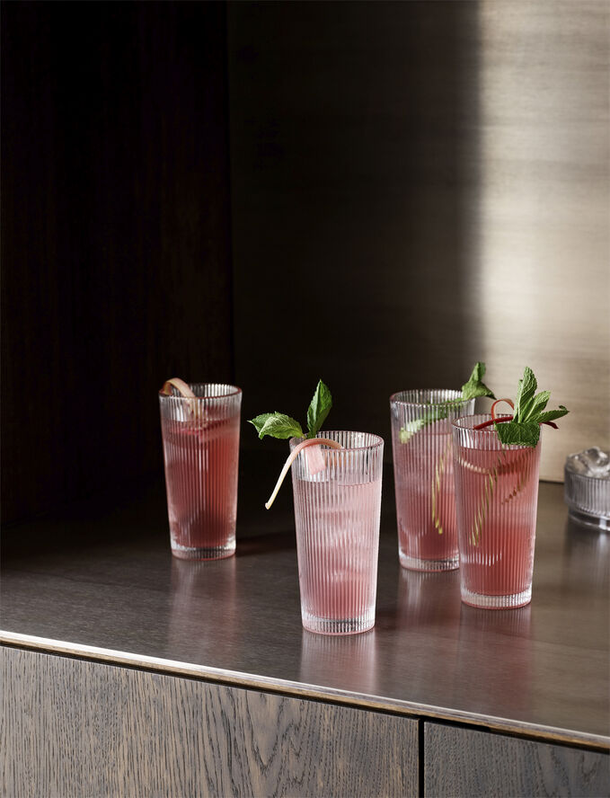 Pilastro long drink glass 0.3 l. 4 Stk clear Functional and minimalist