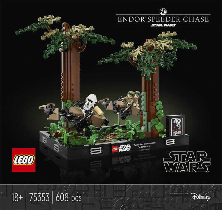 Diorama m/ Speederjagt på Endor 75353