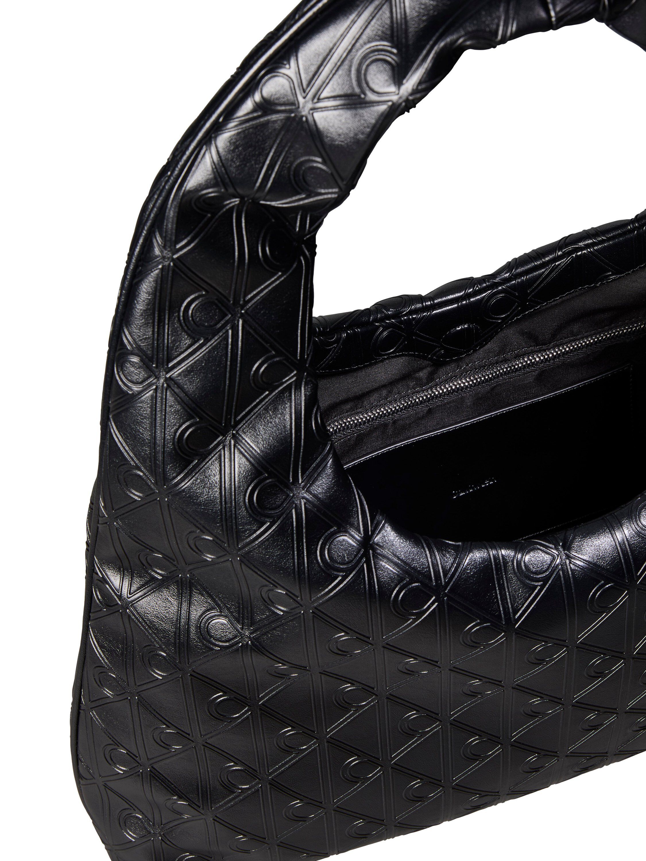 Puffer Emblem Logo Shoulder Bag