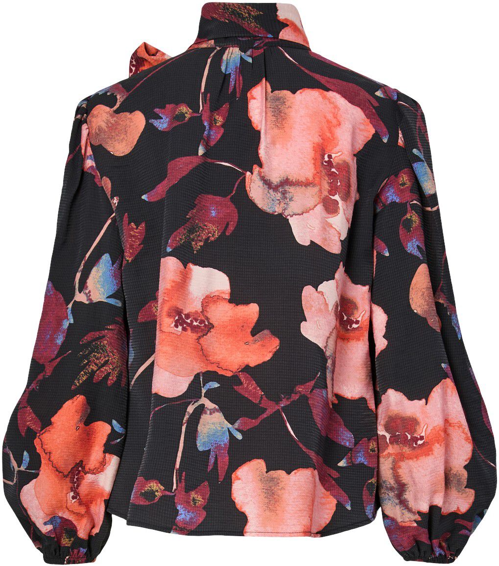 YASPILANA LS TIE NECK TOP S.