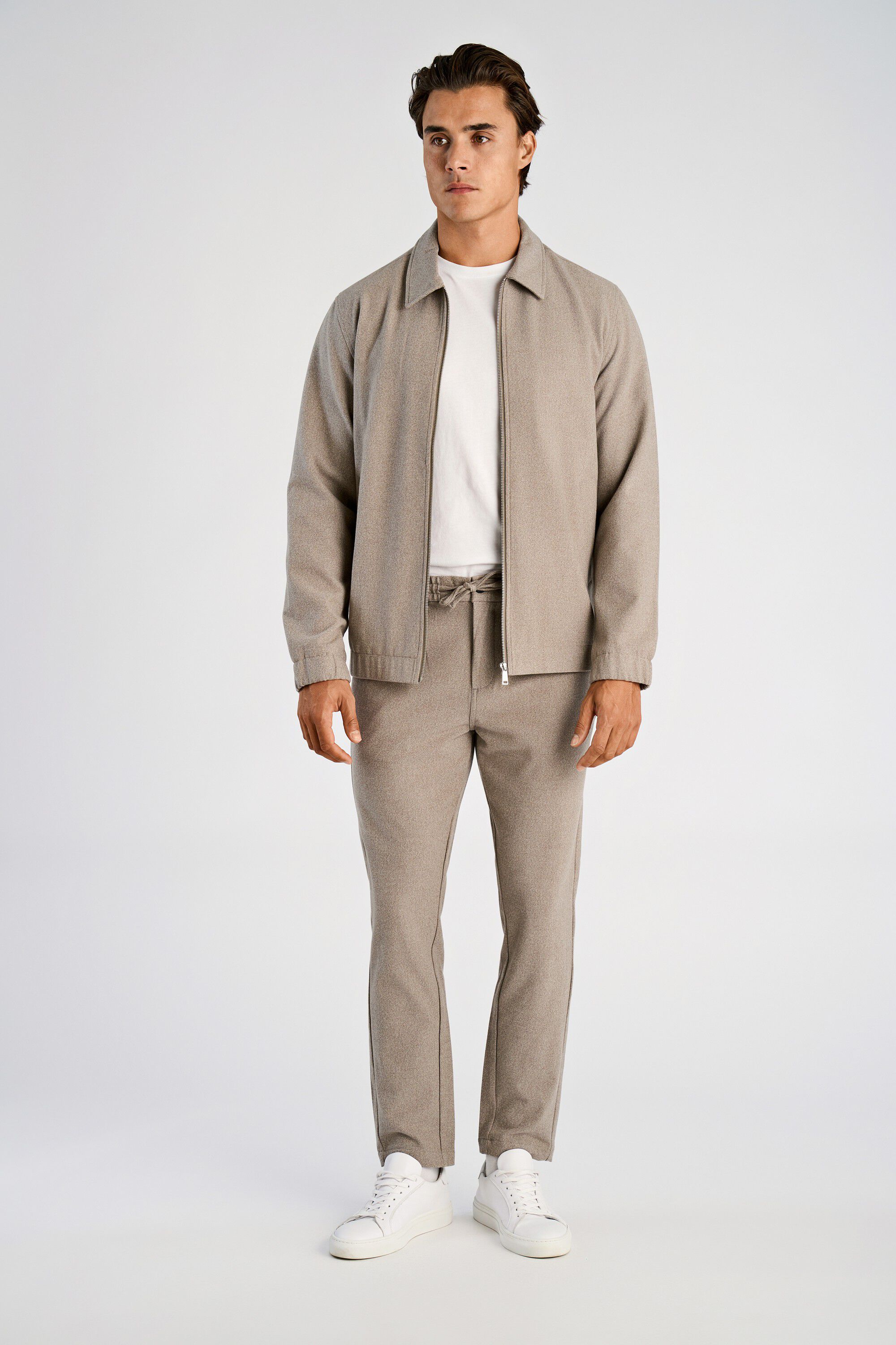 Superflex brushed zip jacket