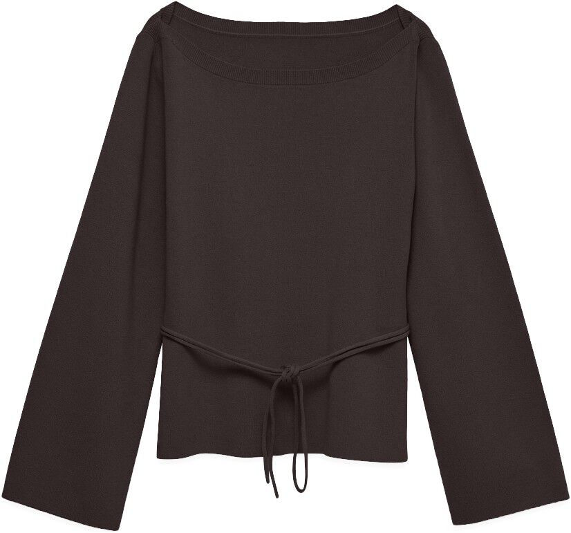 Awhanna Ls Boatneck Knit Top