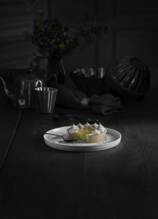 "Tallrik flat, rak kant Toulouse 20 cm Vit"