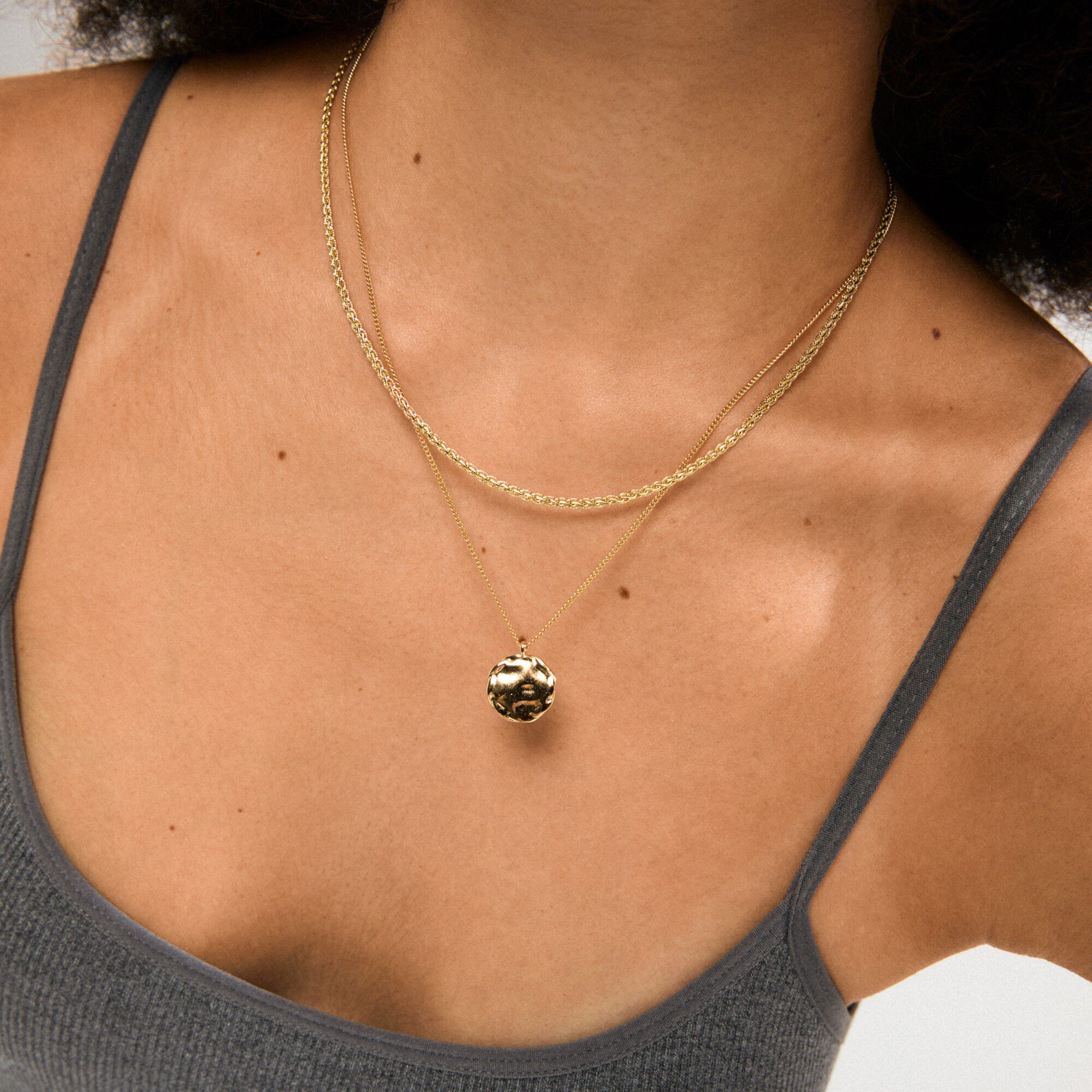 DECLAN necklace 2-in-1 set, gold-plated