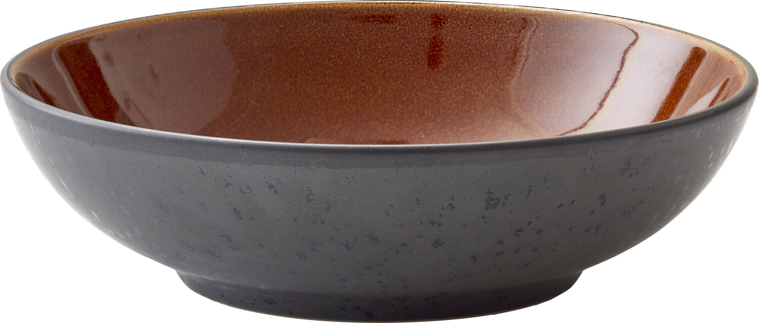 BITZ Pastask&aring;l Dia. 20 x 6 cm Svart/amber