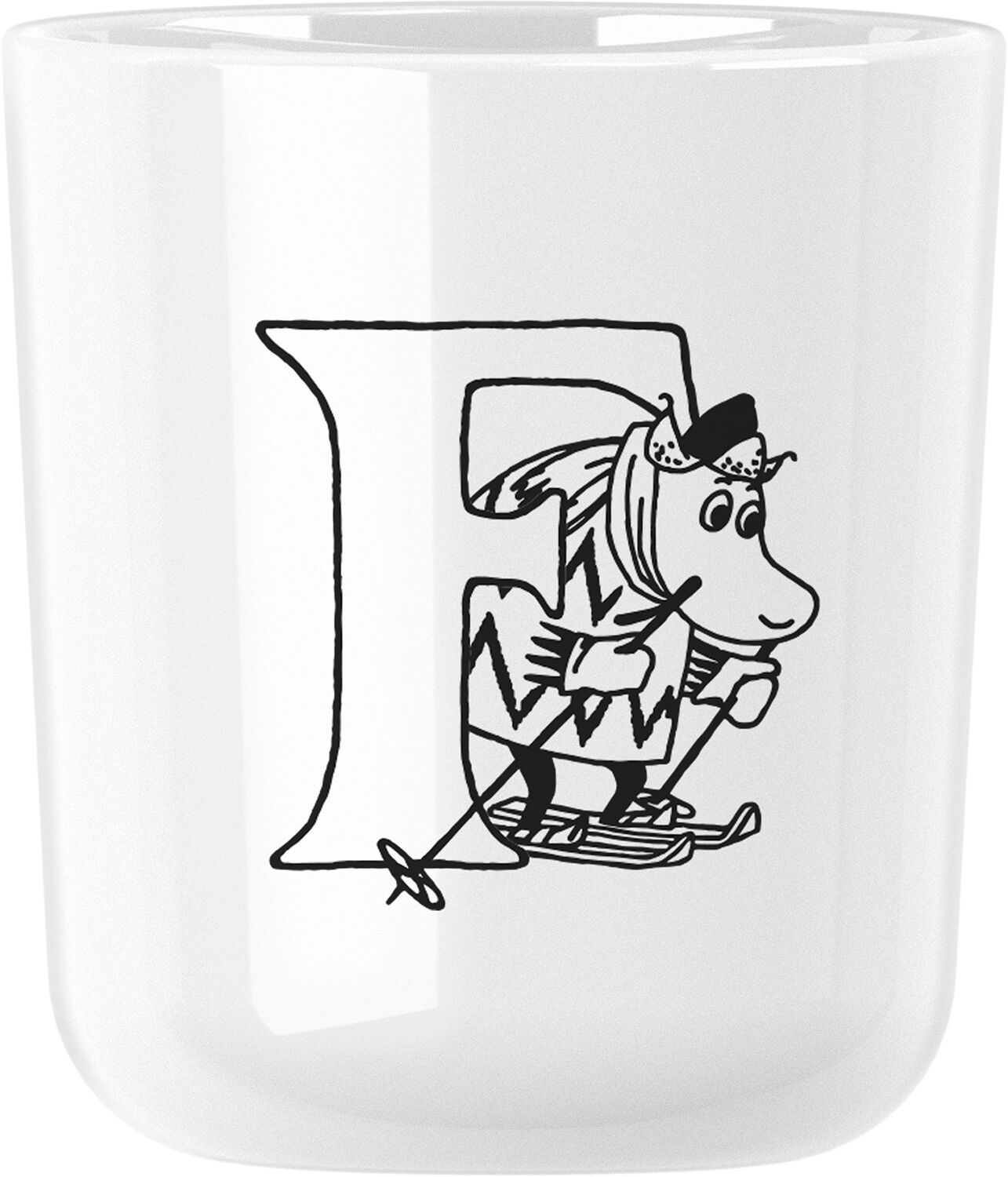 Moomin ABC kopp - F 0.2 l. Moomin white