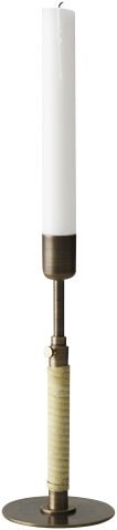 Duca Candleholder, Bronzed Brass