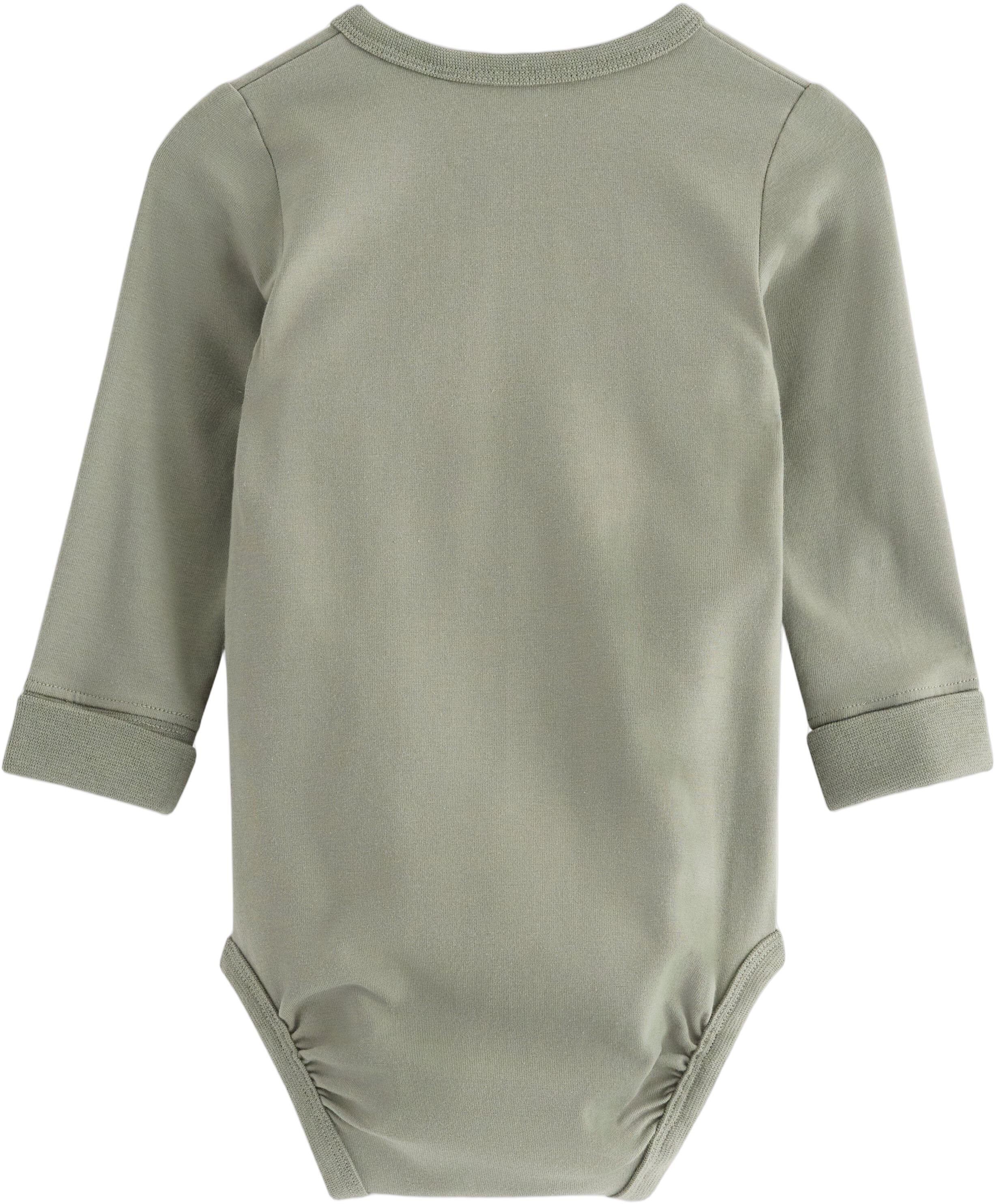 Cotton jersey wrap bodysuit with lo