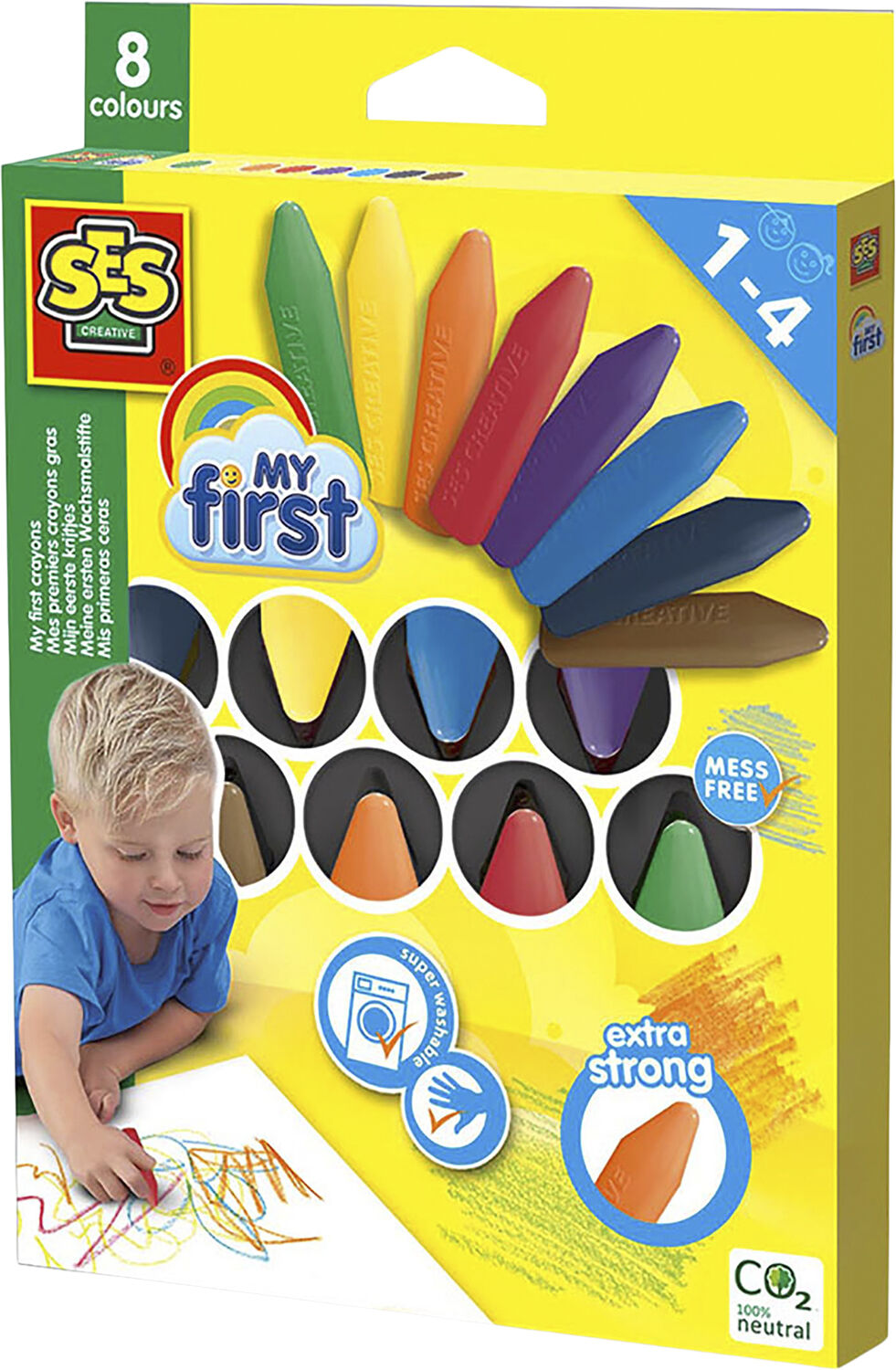 SES Creative - Mine f&oslash;rste - Farveblyanter 8 stk