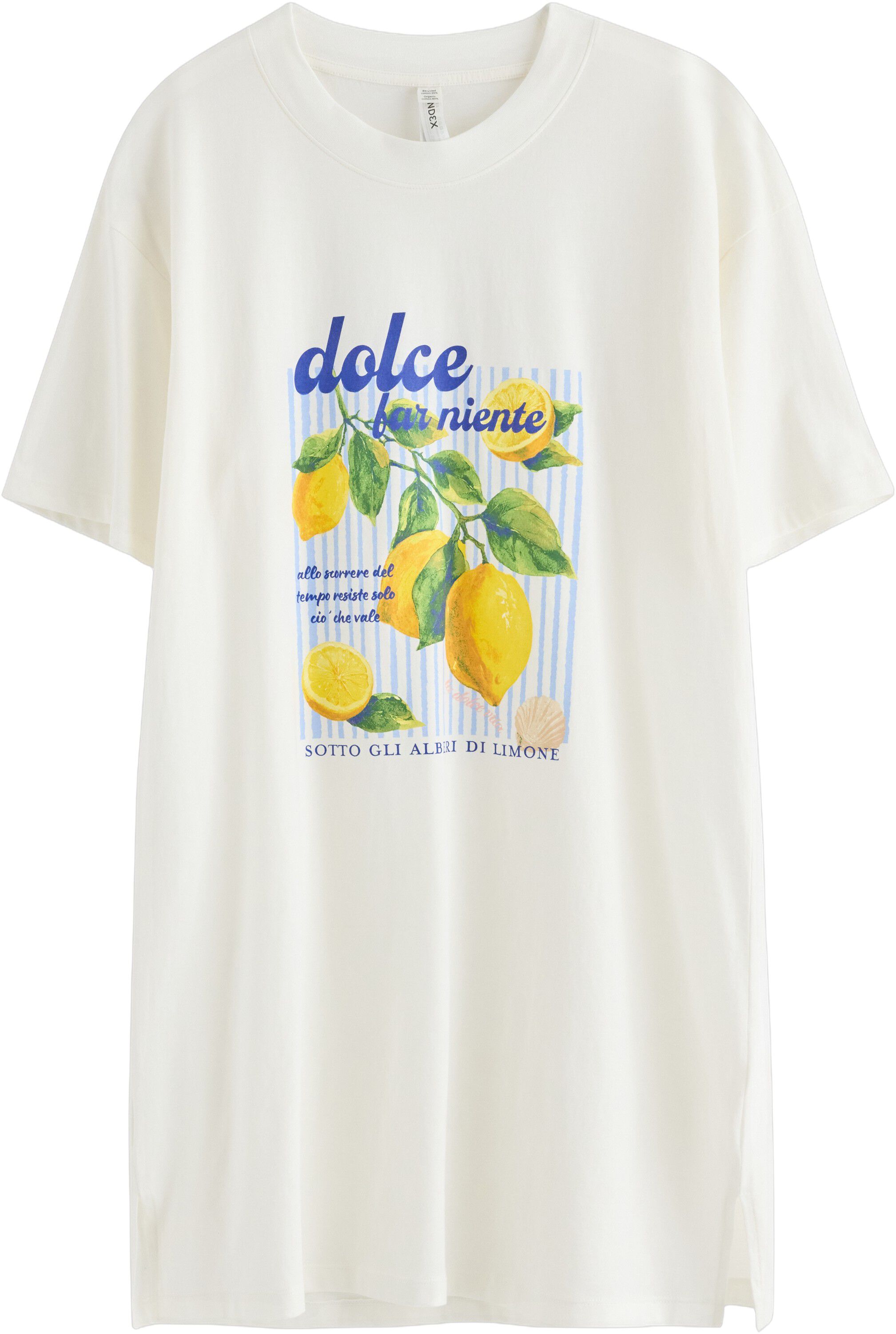 Short-sleeved night dress in soft c