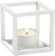 Kubus T, Candle Holder, White