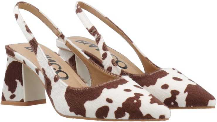 BIAMARALYN Slingback Smooth Faux Leather