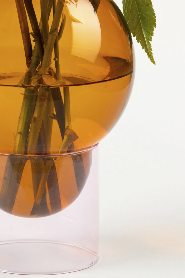 BUBBLE TUBE, LARGE, AMBER/ROSE, 90270A