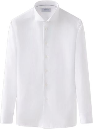 Light Blue Signature Twill Shirt - Extreme Cut Away Collar - Slim Fit