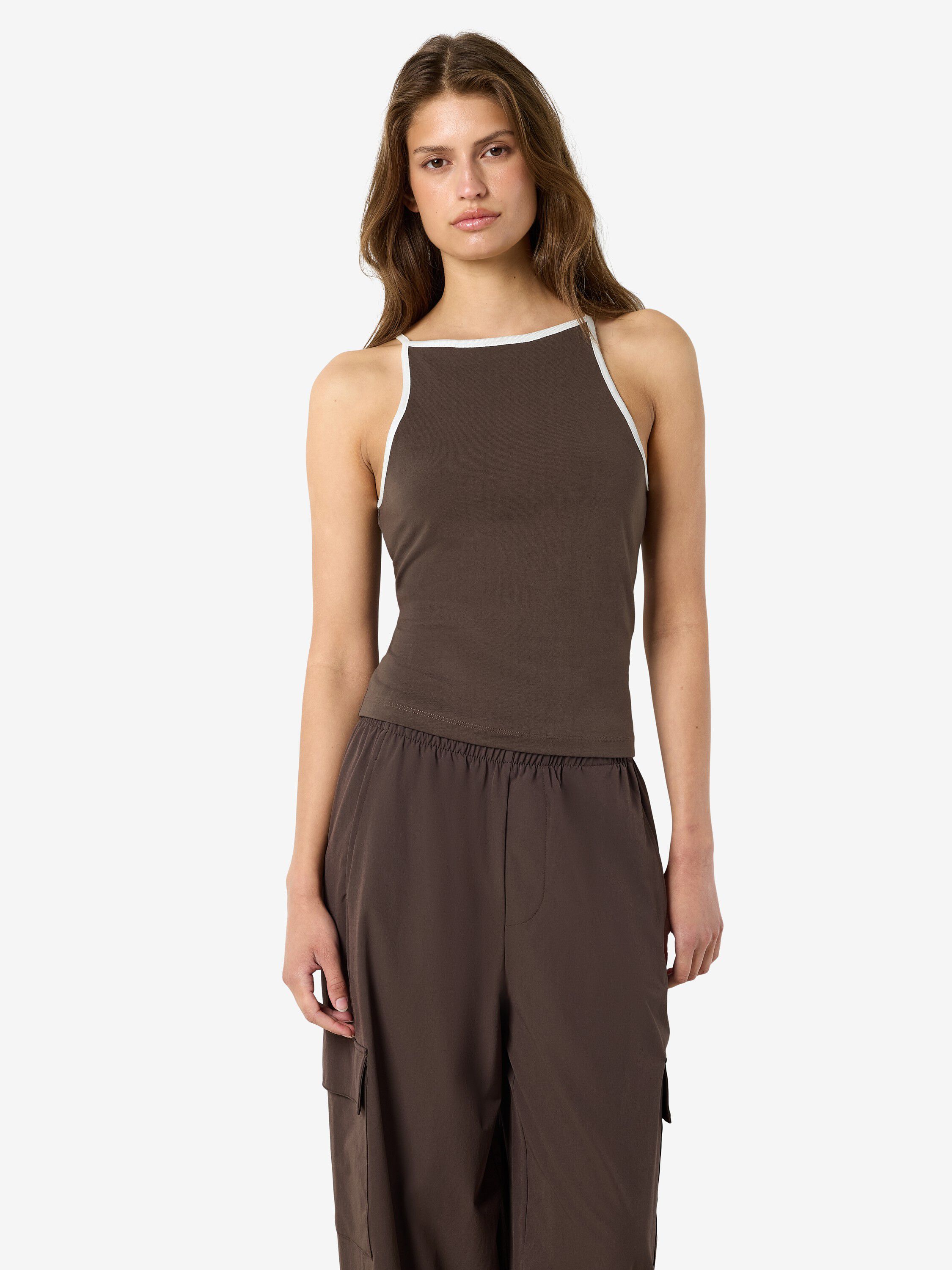 Nmella Singlet Contrast Tank Top Tnt/18