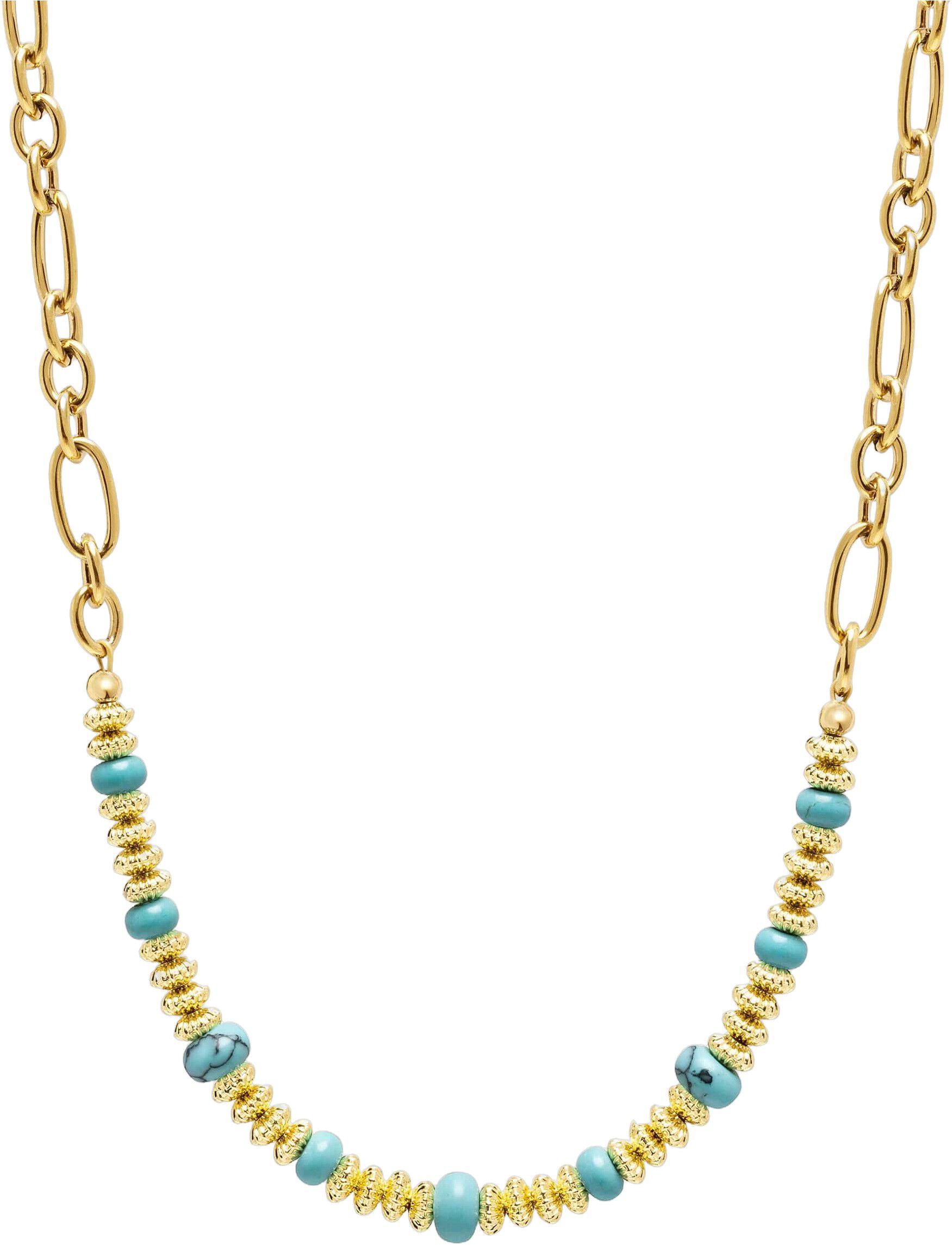 Women's Chain Choker with Turquoise