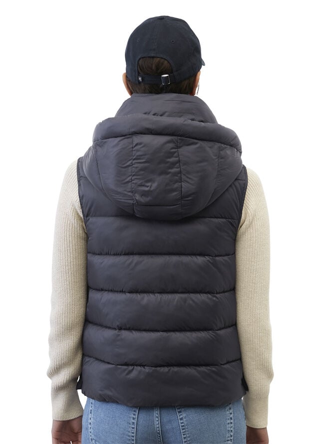 BNOS recycled no down, vest, detach