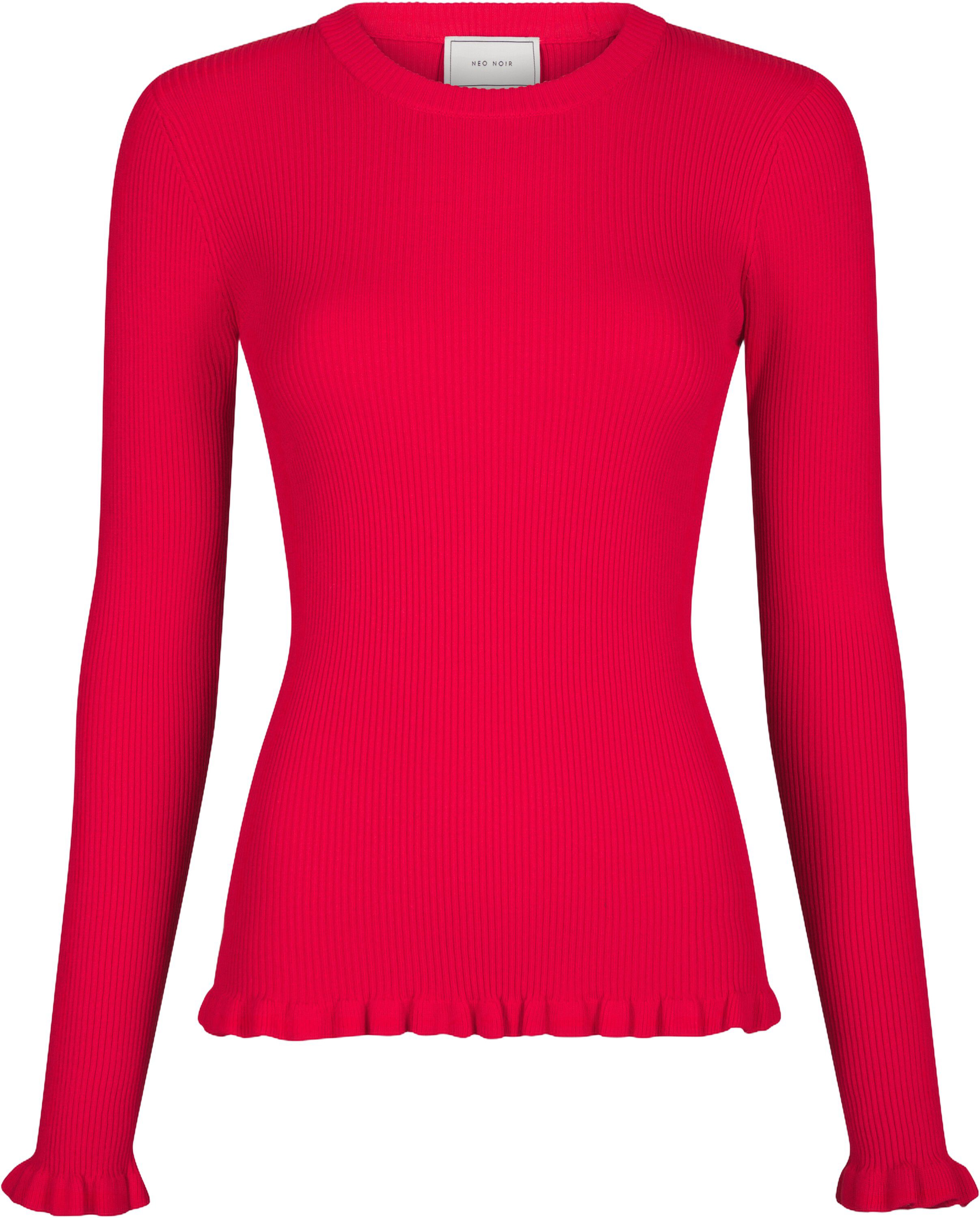 Nelle solid strikkebluse