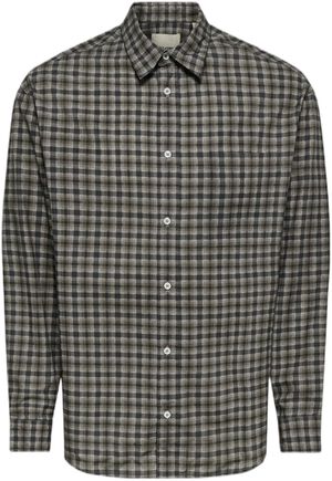 ONSBALI POPLIN CHECKED RLX FIT L/S