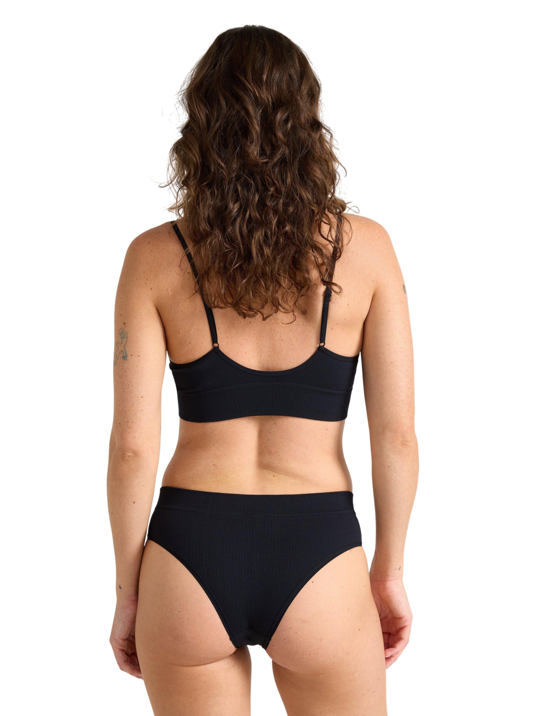 Ribbede truser uten s&oslash;mmer med h&oslash;y midje