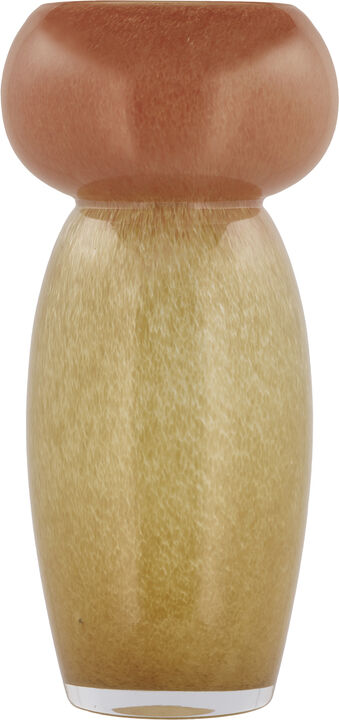 Vase Styles 14,5 x 30 cm Gul/Amber Glass