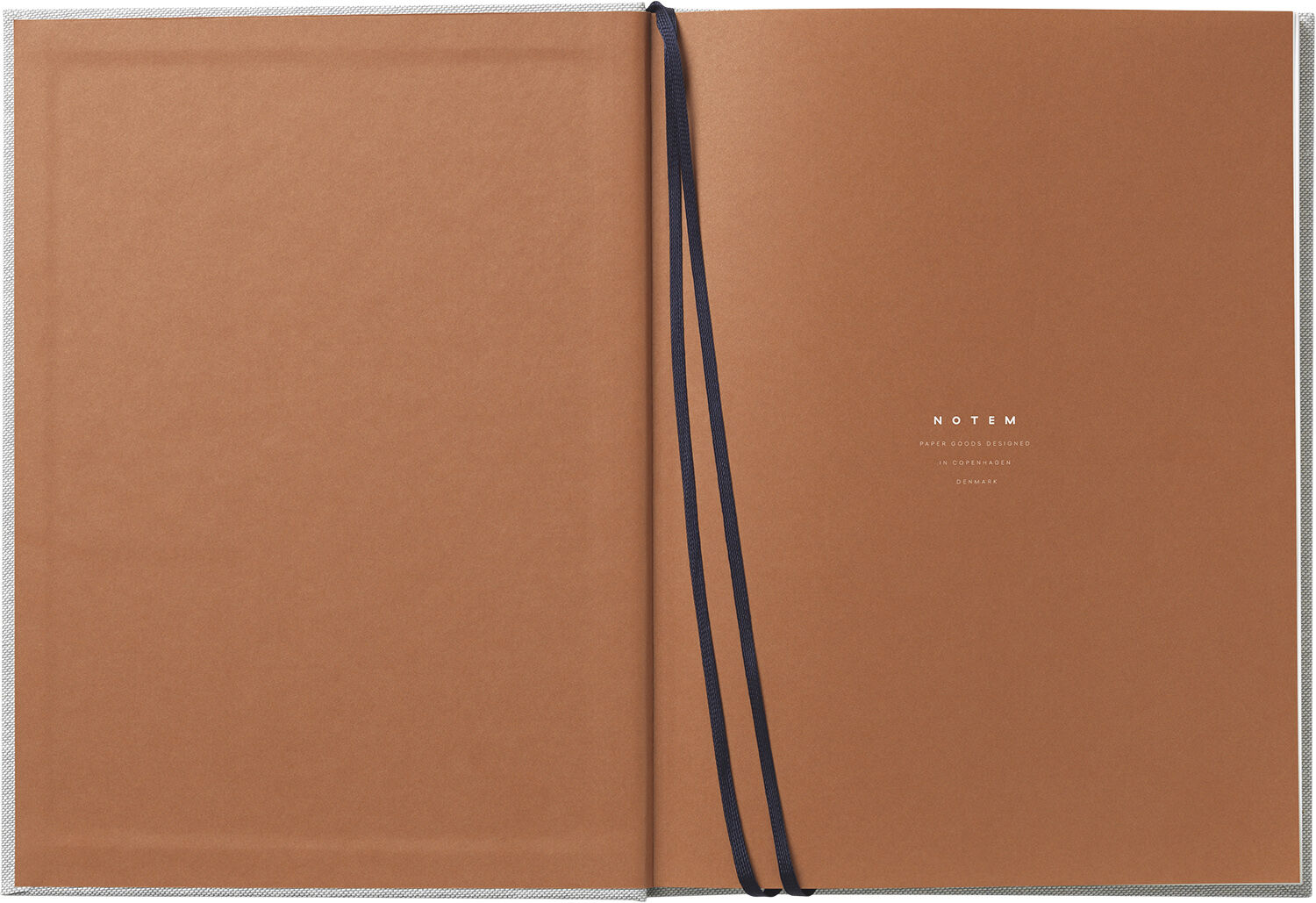 Business Notesbog med dagsplan og m&oslash;dereferat, lys gr&aring;