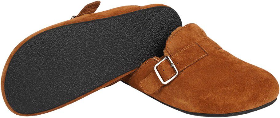 NESSO - SKIN MULES WITH ADJUSTABLE BUCKET