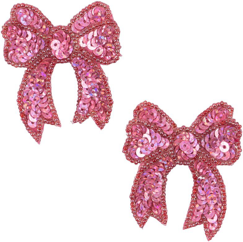 2 PACK SEQUIN BOW HAIR CLIP