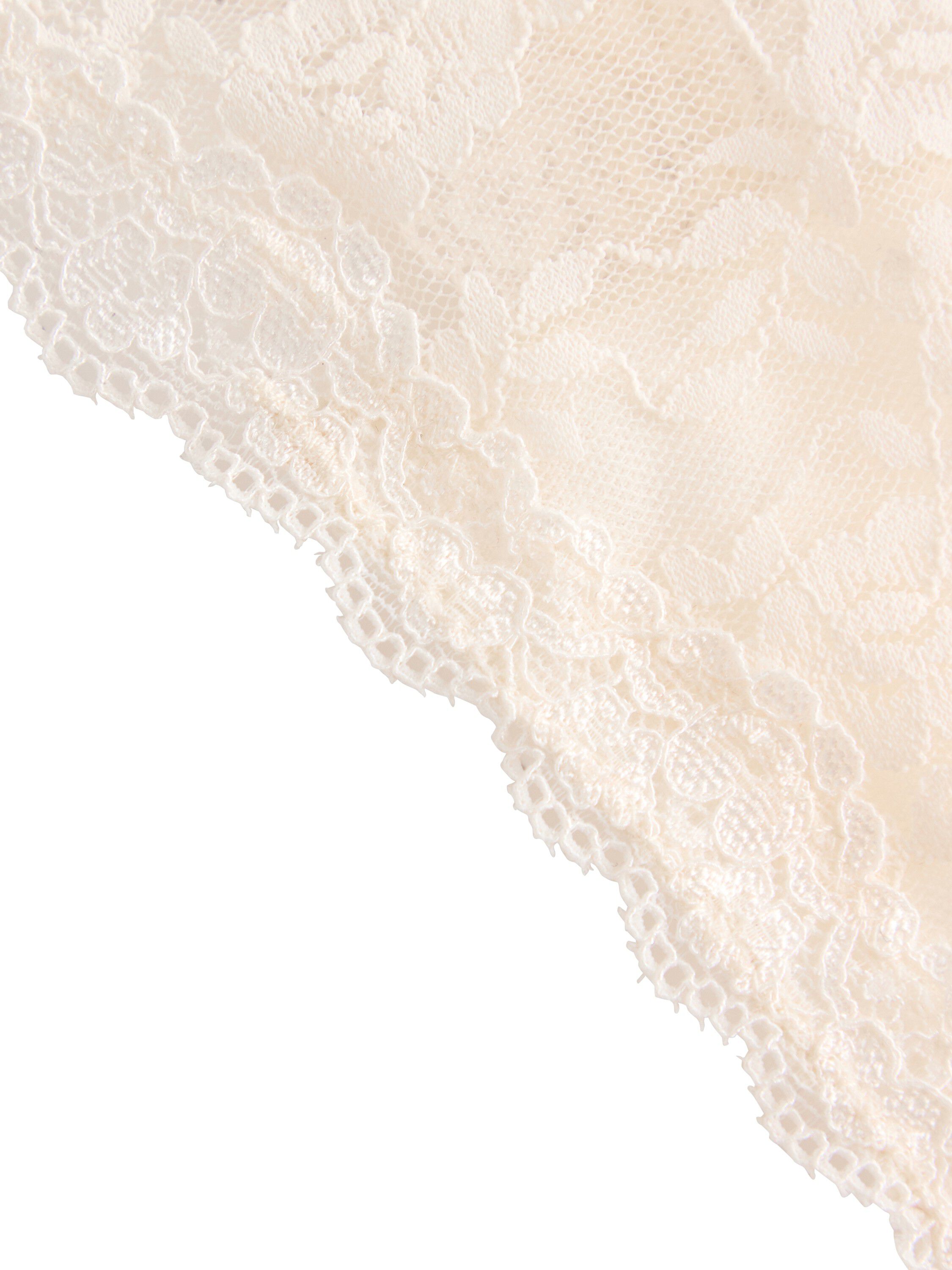 Stringtrosor i spets med en liten s