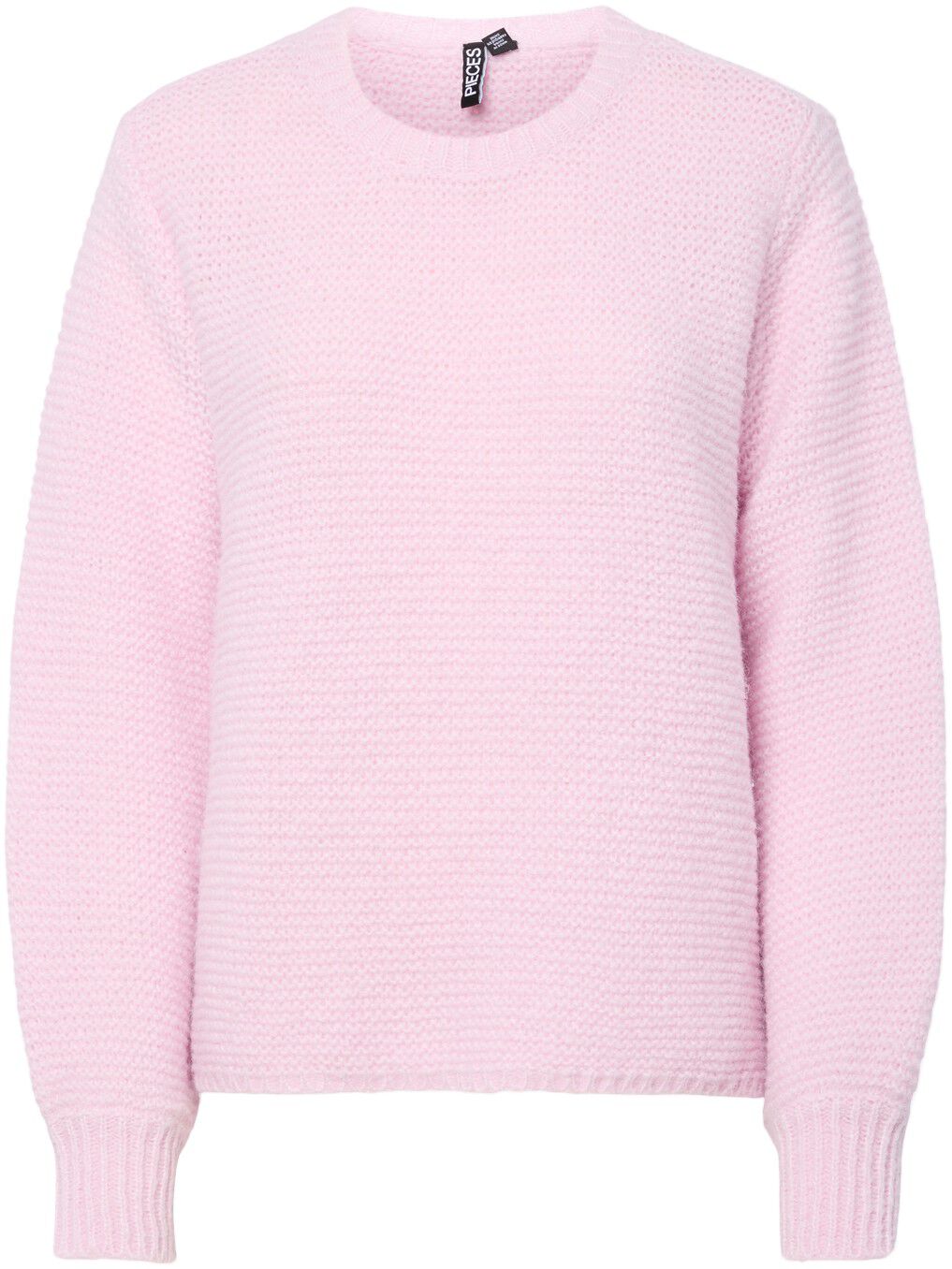 PCRINNA LS O-NECK KNIT PWP BC