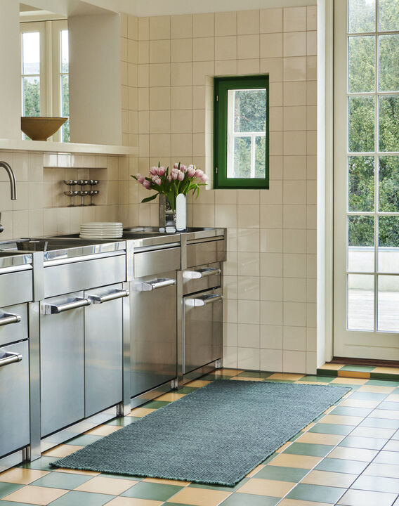 Moiré Runner-L200 x W80-Emerald green