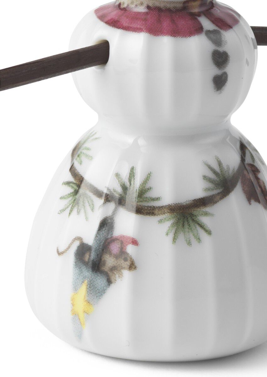 Hammersh&oslash;i Christmas Sn&oslash;jente H8 hvit m. deko