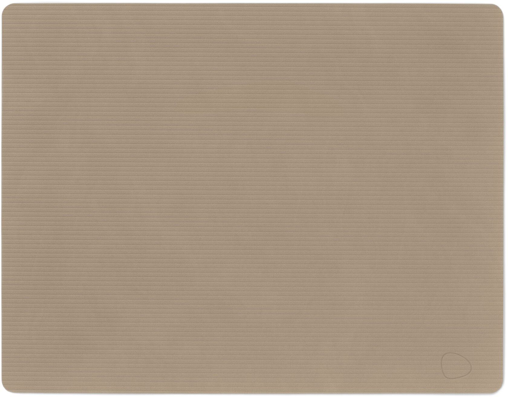 Table Mat Square L Corduroy Clay Brown
