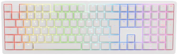Ducky Zero 6108 White - Tr&aring;dl&oslash;s - MX Red Tastatur