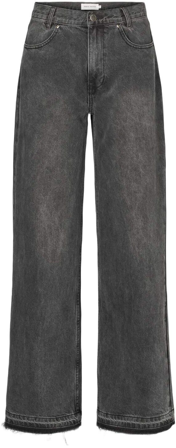 Denim black straight pants - Fellin