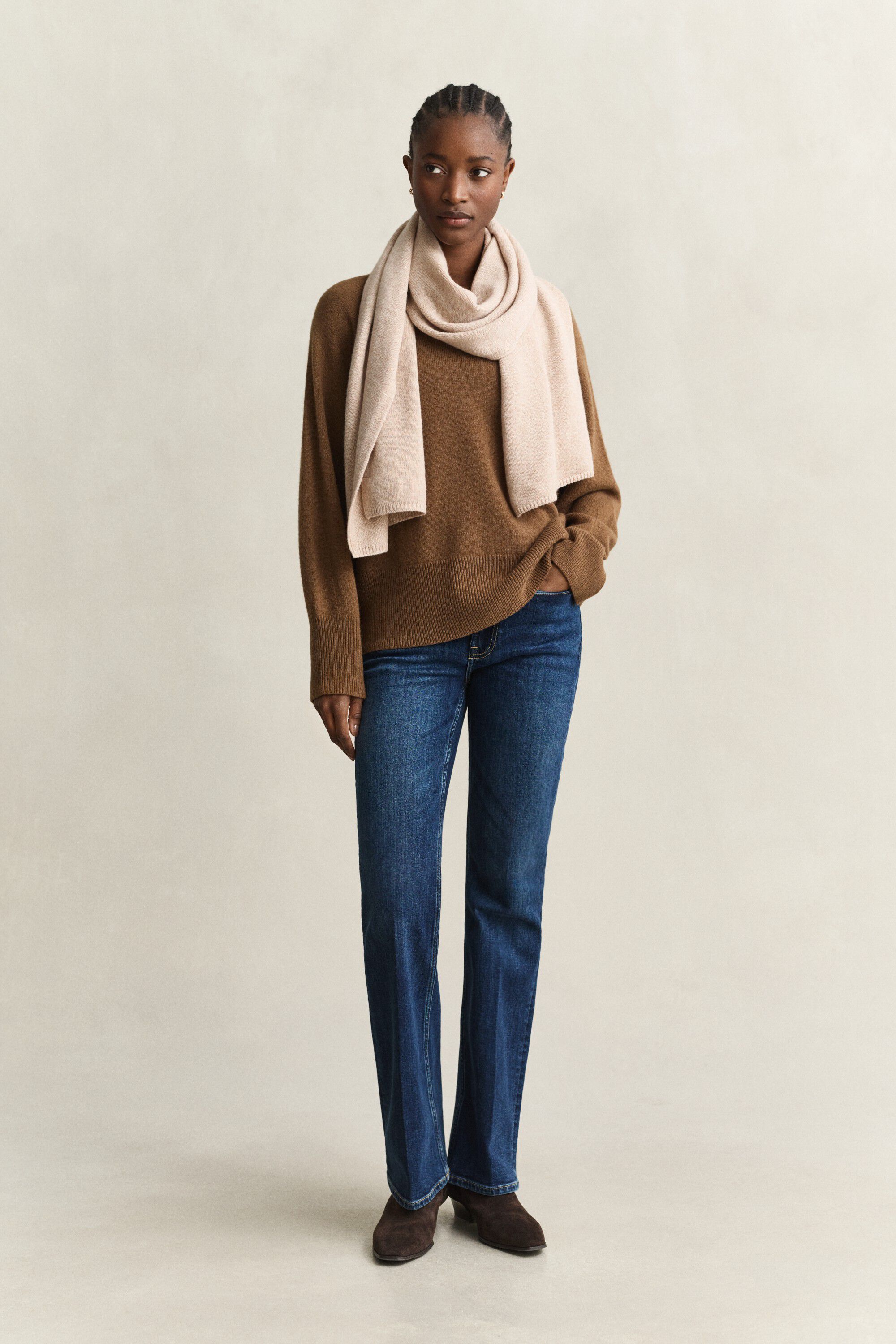 WOOL CASHMERE C-NECK