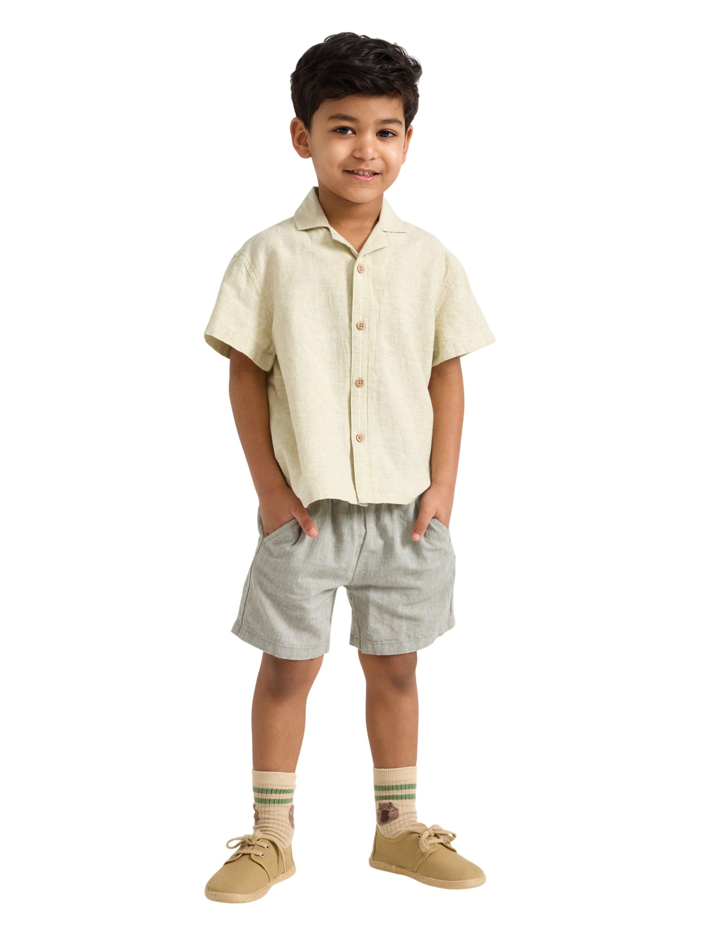 Behagelige shorts i h&oslash;rblanding med