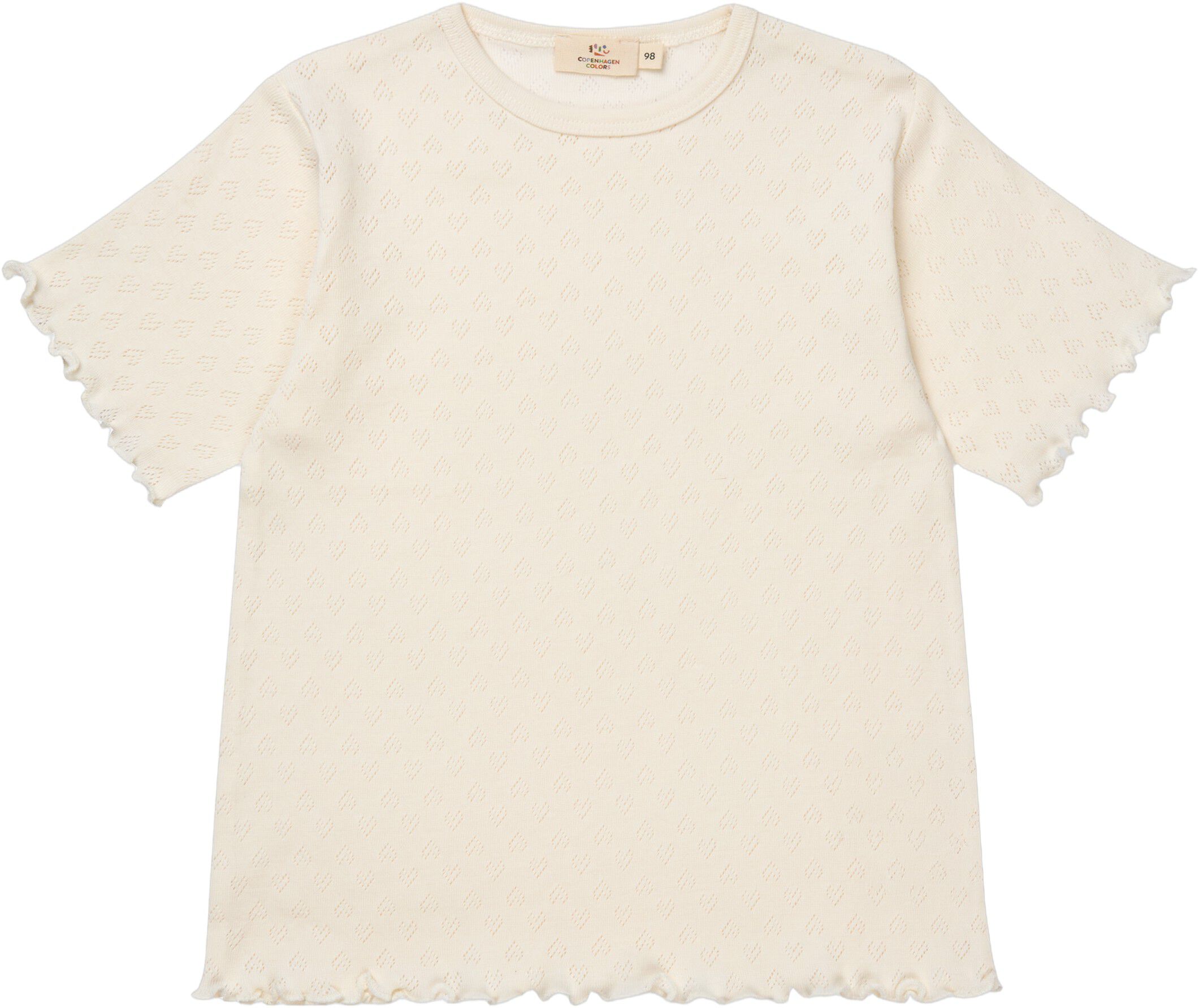 POINTELLE HEART T-SHIRT